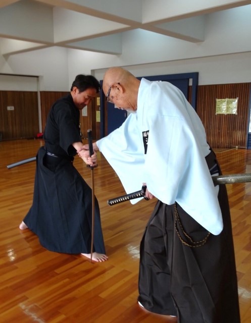 清水 伯龍による指導の様子